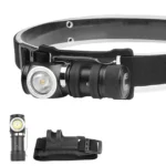 LED Flashlight Rechargeable Portable Multifunctional With Magnetic Headlight