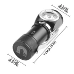 LED Flashlight Rechargeable Portable Multifunctional With Magnetic Headlight - Image 2