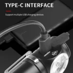 LED Flashlight Rechargeable Portable Multifunctional With Magnetic Headlight - Image 5