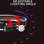 LED Flashlight Rechargeable Portable Multifunctional With Magnetic Headlight - Image 9