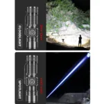 Mini TYPE-C Rechargeable White Laser LED Strong Light Long-Range Flashlight - Image 12