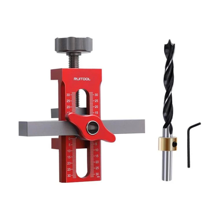 RUITOOL Cabinet Door Installation Locator Aids Adjustable Rebounder Punched Mounting Jig Leveling Device