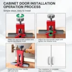 RUITOOL Cabinet Door Installation Locator Aids Adjustable Rebounder Punched Mounting Jig Leveling Device - Image 12