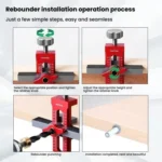 RUITOOL Cabinet Door Installation Locator Aids Adjustable Rebounder Punched Mounting Jig Leveling Device - Image 13