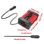 Gurxun Dual USB+Dual Type-C Charging Port Modified Square Wave Car Inverter - Image 2