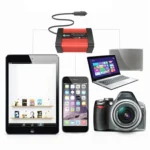 Gurxun Dual USB+Dual Type-C Charging Port Modified Square Wave Car Inverter - Image 5