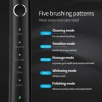 IPX7 Waterproof Smart Portable Sonic Electric Toothbrush with 6-brush Heads - Image 4