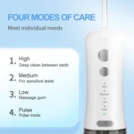 F500 IPX7 Waterproof 350ml Rechargeable Portable Handheld Pulse Electric Flosser - Image 5