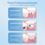 F500 IPX7 Waterproof 350ml Rechargeable Portable Handheld Pulse Electric Flosser - Image 6