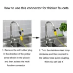 For Karcher Car Washer Gardening Accessories 4 / 5 Point Universal Faucet Adaptor - Image 4