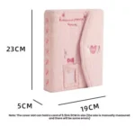Hisocute Embroidered Plush Six Hole Magnetic Album A5 Card Album Binder Student Storage Booklet - Image 4