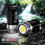 Sea Frogs MK-02 100m Depth Waterproof Diving Flashlight 6000LM Strong Light 6 Light Modes - Image 2