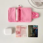 Hisocute Student Plush Pendant Coin Purse Snap Card Case Keychain Earphone Bag - Image 5