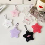 Hisocute Cartoon Pentagram 1 Inch Photo Frame Pendant Students Keychain Chasing Star Card Holder Pendant - Image 4