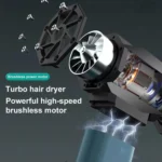 90000RPM 41m/s Mini Brushless Motor Turbo Jet Fan With Magnetic Suction Nozzle - Image 4