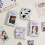 Hisocute Square Snap Album Girls 3 inch Postcards Album Holder Student Polaroid Collect Organizer - Image 4