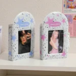 Hisocute Square Snap Album Girls 3 inch Postcards Album Holder Student Polaroid Collect Organizer - Image 7