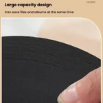 Wooden Round Photo Album Memorial Album Kids Growth Photobooks Cartoon DIY Scrapbook - Image 9