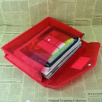 B4  Transparent File Pouch Expanding File Organizer Documents Bag with Snap Closure - Image 4