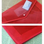 B4  Transparent File Pouch Expanding File Organizer Documents Bag with Snap Closure - Image 5