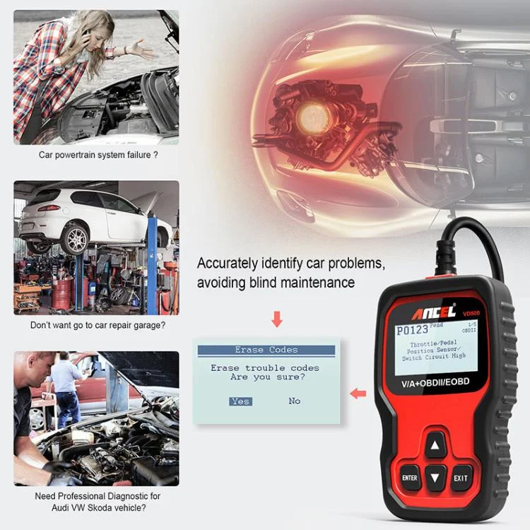 TBD06058142_4.webp Ancel VD500 For Volkswagen / Audi / Skoda / Seat Automotive Diagnostic Scan Tool - Image 5