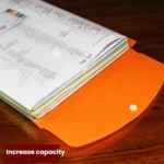 2pcs /Pack A4 Transparent Plastic File Folder 11-hole Loose-leaf Pocket with Snap Closure - Image 4