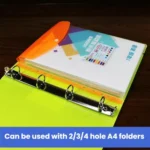 2pcs /Pack A4 Transparent Plastic File Folder 11-hole Loose-leaf Pocket with Snap Closure - Image 5