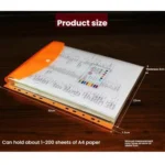2pcs /Pack A4 Transparent Plastic File Folder 11-hole Loose-leaf Pocket with Snap Closure - Image 7