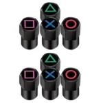 2 Sets Car Modification Aluminum Tire Valve Caps