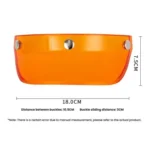 Motorcycle Helmet Brim Retro 3-Button Helmet Visor Sunshade Protection Half Helmet Hat Brim - Image 5