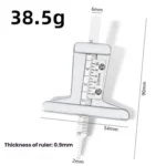 0-50mm Stainless Steel Tire Tread Depth Gauge - Image 2