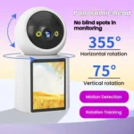 WiFi Two-Way Video Call Smart Panoramic Camera With 2.8-Inch Screen Supports Voice Wake-Up And One-Button Calling - Image 3