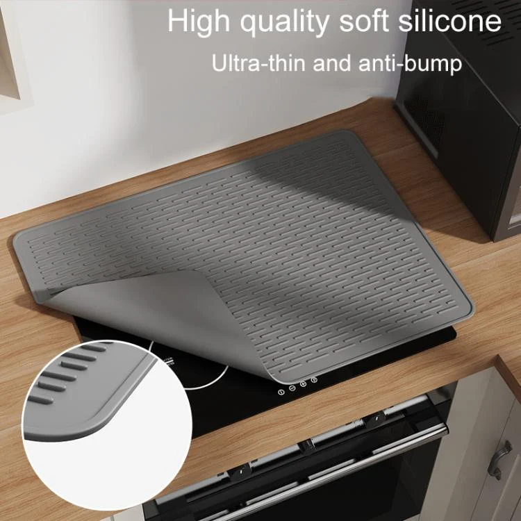 TBD06058192_B4.webp Large Silicone Stovetop Protective Mat Kitchen Countertop Dish Drainage Stain Prevention Pad - Image 5