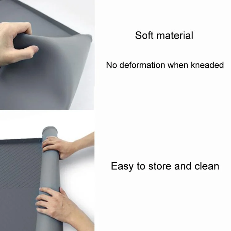 TBD06058196_B2.webp 71 x 56cm Diamond Pattern Under Sink Cabinet Mat Kitchen Dishwasher Silicone Drainage Pad - Image 3