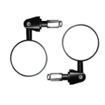 2pcs /Set Motorcycle Rearview Mirror Modified Retro Folding Round E-Bike Universal Reversing Mirror Reflector