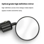 2pcs /Set Motorcycle Rearview Mirror Modified Retro Folding Round E-Bike Universal Reversing Mirror Reflector - Image 5