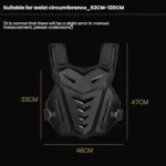 SULAITE Motocross Armor Vest Motorcycle Rider Chest Protection Equipment Racing Anti-Fall Armor Protector - Image 4