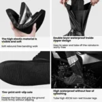 SULAITE Motorcycle Shoe Cover Thickened Anti-slip Wear-resistant Rain Shoes Outdoor Riding Adult Rain Boots - Image 5