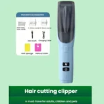 Hair-absorbing Hair Clipper Rechargeable Low Noise Hair Trimmer for Babies, Adults and Pets - Image 2
