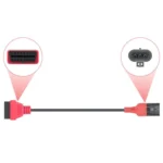 For SYM SANYANG Motorcycle OBD Cable 3Pin To OBD2 16Pin Diagnostic Adapter Scanner Extension Cable - Image 6