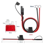 O-Terminal to SAE Power Cable With Fuse Battery Charger Extension Adapter Wire - Image 3