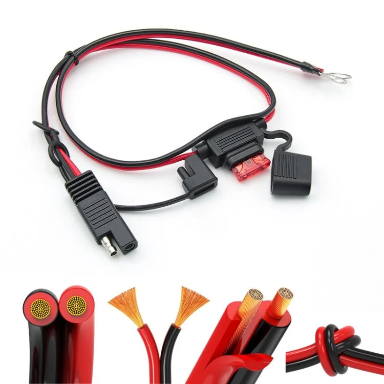 TBD06058327_B5.webp O-Terminal to SAE Power Cable With Fuse Battery Charger Extension Adapter Wire - Image 6