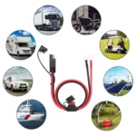 O-Terminal to SAE Power Cable With Fuse Battery Charger Extension Adapter Wire - Image 7