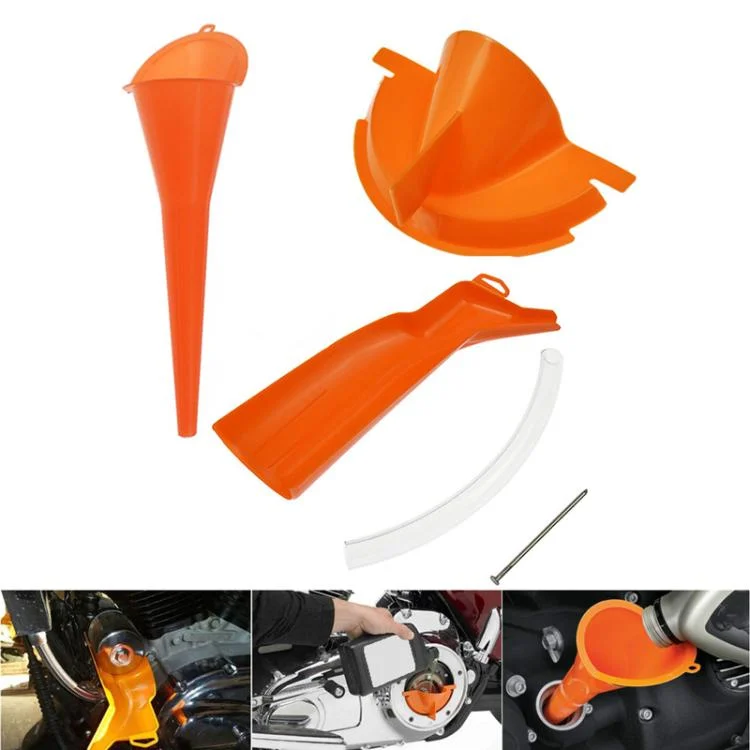 TBD06058370_B1.webp 3pcs / Set For Harley Motorcycle Multifunctional Waste Oil Diverter Plastic Funnel - Image 2