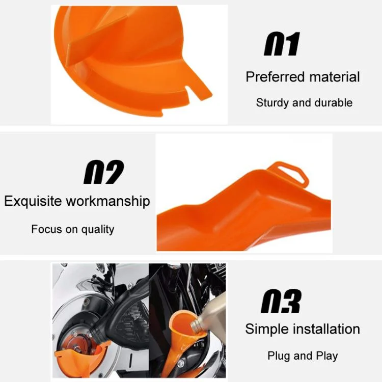TBD06058370_B4.webp 3pcs / Set For Harley Motorcycle Multifunctional Waste Oil Diverter Plastic Funnel - Image 5
