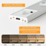 Rechargeable Motion Sensor Light Bar Cabinet Wardrobe Lamp With Remote Control - Image 3