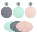 Food Grade Silicone Round Heat Insulation Mat Kitchen Anti-Scald And Anti-Slip Placemat - Image 2