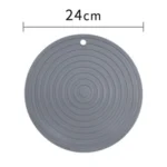 Food Grade Silicone Round Heat Insulation Mat Kitchen Anti-Scald And Anti-Slip Placemat - Image 3
