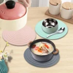 Food Grade Silicone Round Heat Insulation Mat Kitchen Anti-Scald And Anti-Slip Placemat - Image 8
