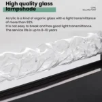 85cm 3D Dynamic Water Ripple LED Light Background Wall Hotel Restaurant KTV Bar Ambient Lamp Projection Light - Image 4